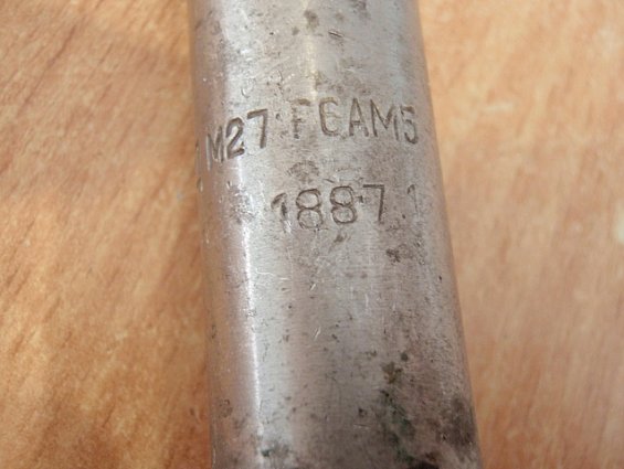 Метчик машинно-ручной первый номер М27 1 1887 P6АМ5 ТИЗ ГОСТ3266-81