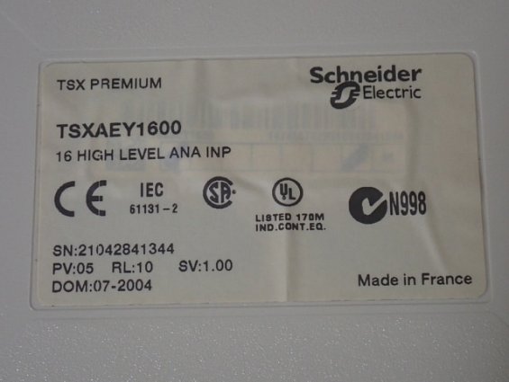 Модуль Schneider Electric TSXAEY1600 БЫВШИЙ В УПОТРЕБЛЕНИИ прошу смотреть фото товара