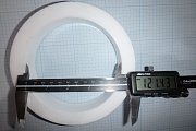 Втулка фторопластовая Ф4 белая кольцо 158/121х30 ТУ6-05-810-88 Dвнешний=158мм Dвнутренний=121мм