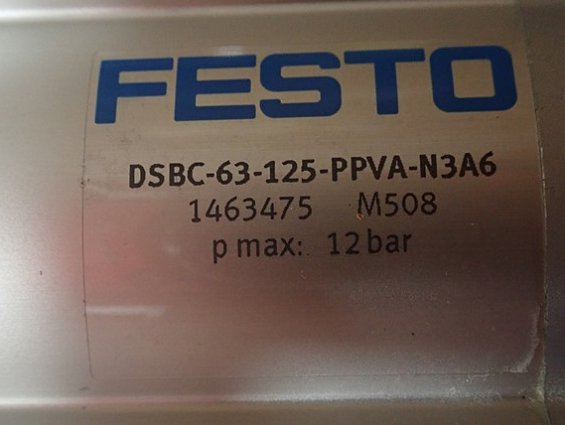 Пневмоцилиндр FESTO DSBC-63-125-PPVA-N3A6 1463475