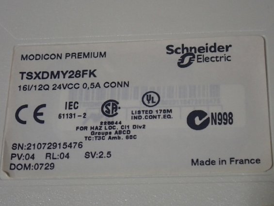 Контроллер Schneider Electric TSXDMY28FK бывший в употреблении технически исправен