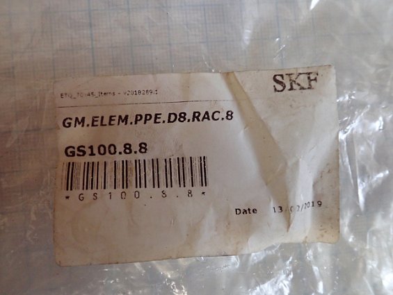 Насосный элемент SkF LUBRICATION GM.ELEM.PPE.D8.RAC.8 GS100.8.8 pumping element for gsjb gse element