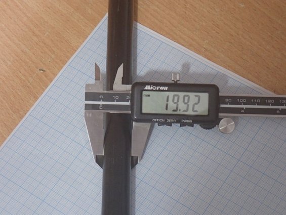 Карбоновый пруток диаметр=Ф20мм длина=1000мм Carbon Fiber Rod RKP-CFR20