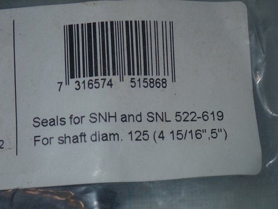 Уплотнение корпуса SKF TSN222L Seals for SNH and SNL 522-619 For shaft diam.125(4 15/16", 5")