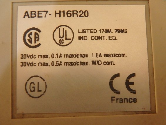 Модуль abe7-h16R20 Schneider Electric Made in France passive connection sub-base ABE7-16