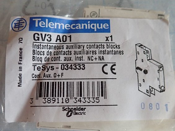 Дополнительный контакт Telemecanique GV3A01