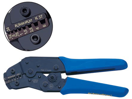 K37 Пресс-клещи с храпов. мех-м для втулочных наконечников (0,14 - 6 мм2, трапеция)