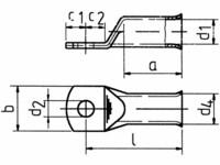 Трубчатые медные наконечники 10-300 мм2 для многопроволочных проводников, DIN VDE 57295