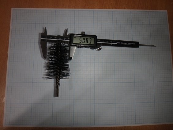 Щетка-ерш стальной Д50х75х120х3.0х0.30мм D50х75х120х3.0х0.30mm диаметр-Ф50мм длина ворса-75мм