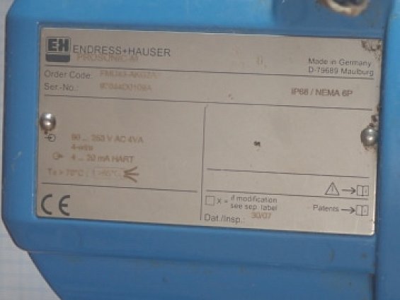 Уровнемер ENDRESS+HAUSER PROSONIC-M FMU43-AKG2A2 ультразвуковой бывший в употреблении