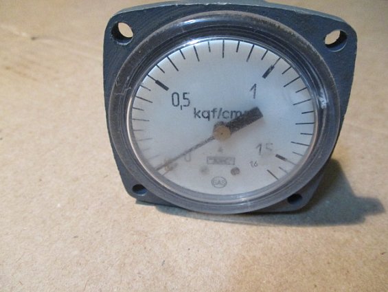 Манометр МТП-3М Ф60мм шкала 0-1.5кгс/см2 ТУ-25-02-72-75 1976г.в производитель ПТО Теплоконтроль