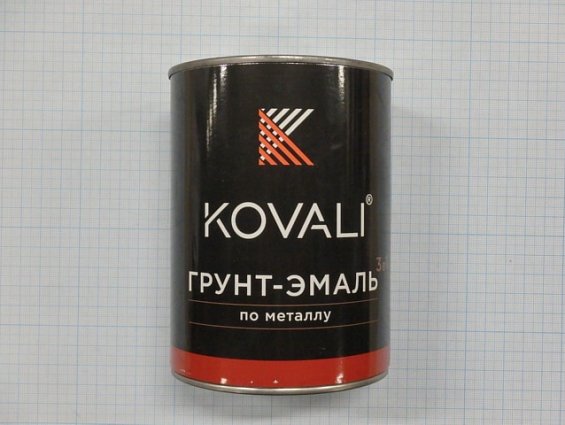 Грунт-эмаль KOVALI RAL 5024 3 в 1 полуглянец железная банка 0.8кг kov3.1.1А5024