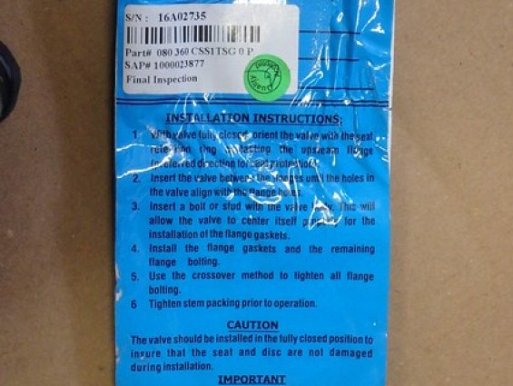 Затвор Keystone k-LOk Series-36 DN200 8" PN16 +260С body a216-wcb trim