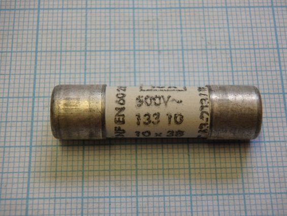 Предохранитель сверхбыстродействующий плавкая вставка gG10х38мм 10А~500V