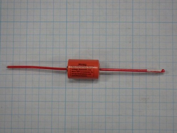 Элемент питания литиевый для установки на плату ER14250/W -3,6V 1/2AA axial wires Minamoto