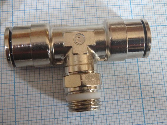 Фитинг цанга тройник поворотный S6430-10-1/4 camozzi камоцци made in italy