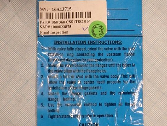 Затвор Keystone k-LOk Series-36 DN150 6" PN16 +260С body a216-wcb trim cs/ss/ss/rtfe/g/s