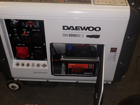 Генератор дизельный DAEWOO DDAE 9000SSE-3 макс. мощность  7.0кВт ном. мощность 6.4кВт