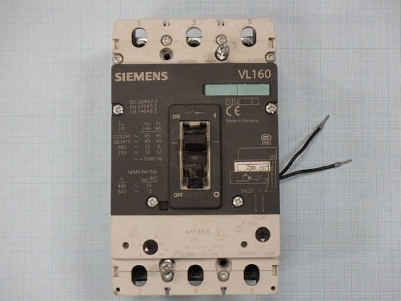Выключатель автоматический Siemens VL160 160А трехполюсный 3VL2716-1AA33-0AA0