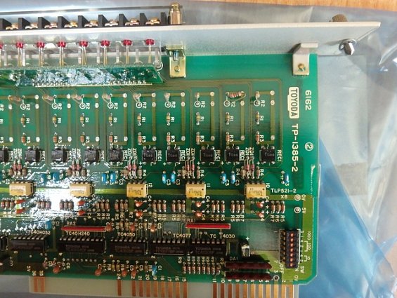 Модуль ввода model toyopuc-L code-6162 L-I(2)-card tp-I385-2 input toyoda machine works