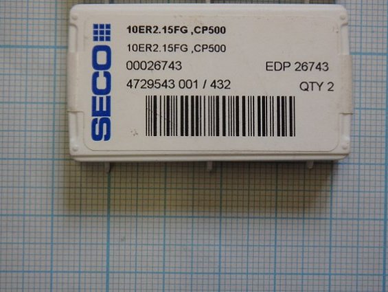 Пластина сменная твердосплавная SECO 10er2.15fg сплав-cp500 00026743 edp-26743 4729543-001-432