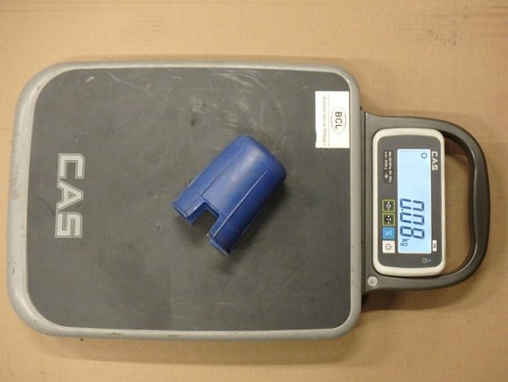 Колпак баллонный на баллон кислородный 40 литров ГОСТ 949-73 синий пластик с резьбой 2G 3/4