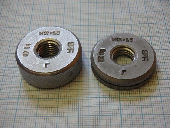Калибр-кольцо для метрической резьбы М12х1.5 ПР НЕ 6g ЧИЗ
