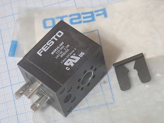 Катушка соленоид FESTO MSN1G-24V 123060 24VDC 2.5W IP00/65
