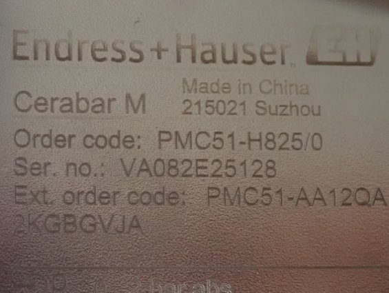 Преобразователь давления PMC51-H825/0 PMC51-AA12QA2KGBGVJA Endress+Hauser Cerabar M 0...2bar 4-20mA