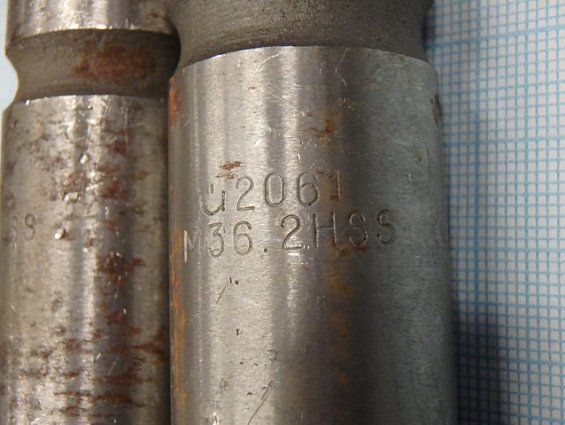 Метчик машинно-ручной комплектный М36 2061 HSS 2063 P6М5 В ГОСТ3266-81