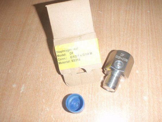 Мембранный разделитель diaphragm seal DF-tm-UJ-G1/2(вну)-G1/2(вне) G1/2FхG1/2M -45С+260С