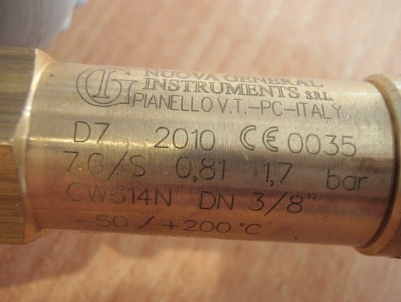 Насос ножной 1.5bar клапан NUOVA PIANELLOV.T-PC-ITALY D7 7G/S 0.81 1.7bar cw614n DN3/8" -50/+200гр.С