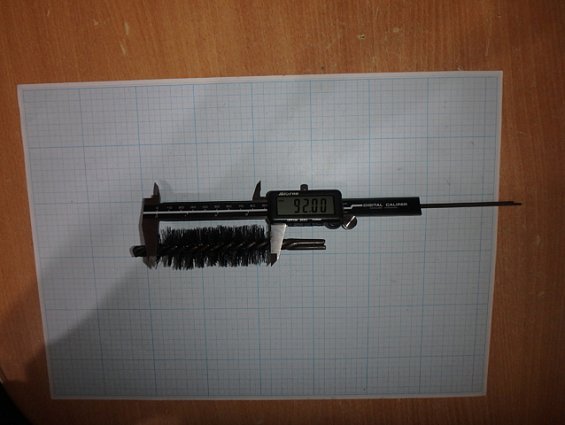 Щетка-ерш стальной Д35х90х160х4.0х0.3мм D35х90х160х4.0х0.3mm диаметр-Ф35мм