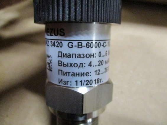 Преобразователь избыточного давления piezus apz-3420-G-b-6000-C-10-A-205-F-00 6bar 0.25%