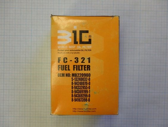 Фильтр дизельного топлива ZIC FC-321 MB220900 8-94369299-0 BIF-321 FUEL FILTER 4JB1 ISUZU ELF