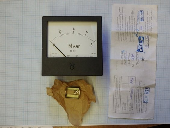 Варметр Ц42303 ВАР 0-8МВАР 6000/100 750/5 1,5В