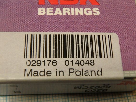 Подшипник 6203CM NSK в оригинальной коробке