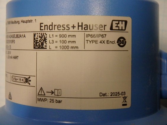 Датчик уровня Endress+Hauser Liquicap M FMI51-A2AGEJB2A1A L1=900mm L3=100mm L=1000mm 4...20mA HART