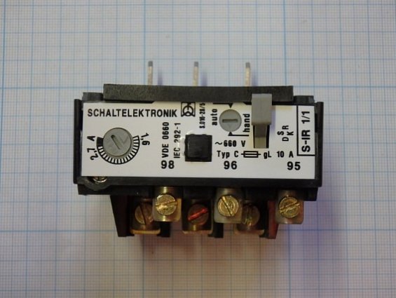 Реле тепловое SCHALTELEKTRONIK S-IR 1/1 1.6-2.7A