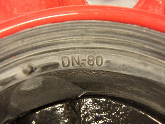 Затвор дисковый поворотный ГРАНВЭЛ ЗПТС-FL(W)-3-080-mn-ht DN80 PN16 Тмакс=+130С Траб=+60С+115С диск