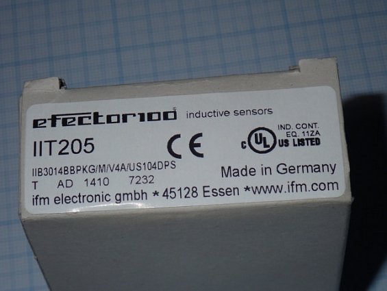 Индуктивный датчик ifm IIT205 IIB3014BBPKG/M/V4A/US104DPS Made in Germany