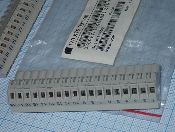 Клеммный блок Schneider Electric 170XTS00100 КОМПЛЕКТ 3ШТ Made in China
