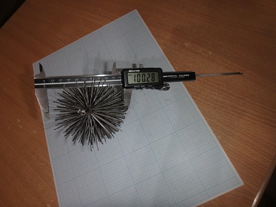 Щетка-ерш стальной Д100х110х160х4.0х1.0мм D100х110х160х4.0х1.0mm диаметр-Ф100мм