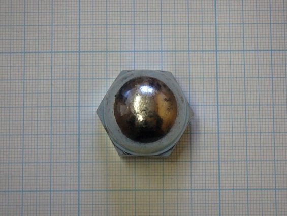 Гайка M20 оц zn DIN1587 ГОСТ11860 колпачковая шестигранная из оцинкованной стали вес-0.1кг габаритны