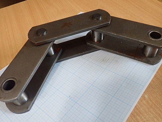 Цепь t=125-3зв Секция С224-125-3 М224-125-3 ГОСТ588-1 3-звена шаг-125мм