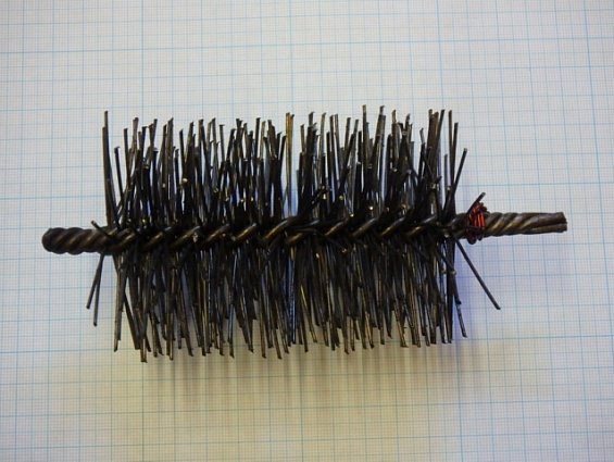 Щетка-ерш стальной Д69х100х160х3.0х1.0мм D69х100х160х3.0х1.0mm диаметр-Ф69мм длина ворса-100мм длина