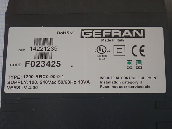 Контроллер GEFRAN 1200-RRC0-00-0-1 F023425