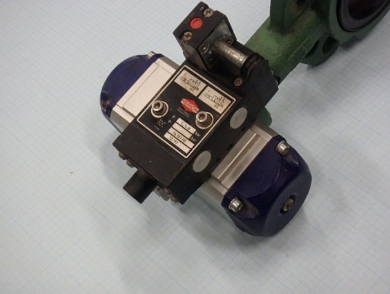 Затвор Saunders-Via Alfa Laval DN80 PN16 K30080BI-221EEOA + пневмопривод RP300605000A00 + пневморасп