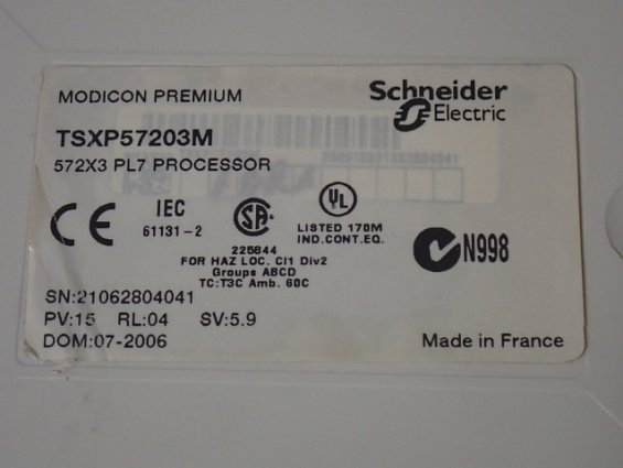 Модуль процессор Schneider Electric TSXP57203M БЫВШИЙ В УПОТРЕБЛЕНИИ