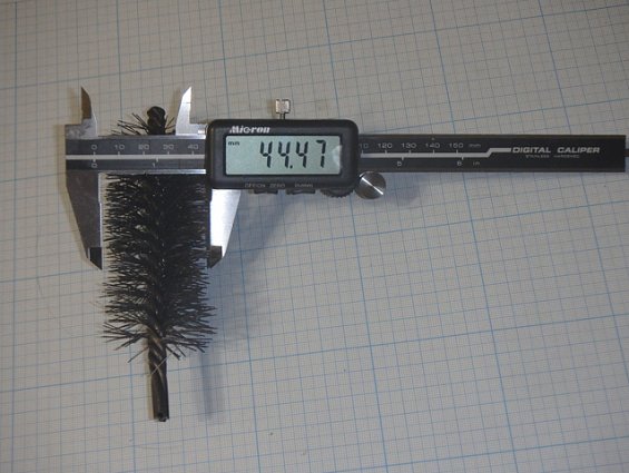 Щетка-ерш стальной Д44х95х140х3.0х0.4мм D44х95х140х3.0х0.4mm диаметр-Ф44мм